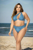 Denim-print two-piece-bikini-CT-Lingerie
